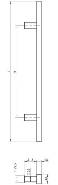 euroa Pull handle QA10F