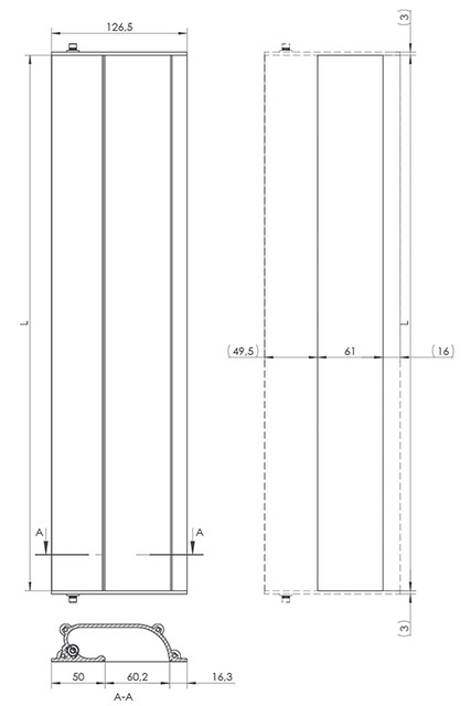 KA1-61-przekroj (1) euroa Pull handle KA1-61
