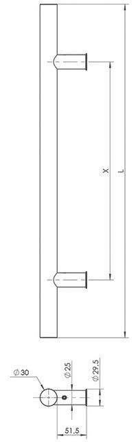 euroa Pull handle PA10-fi40