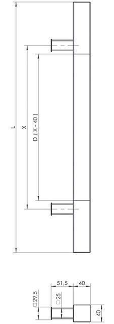 euroa Pull handle Q10D-40x40